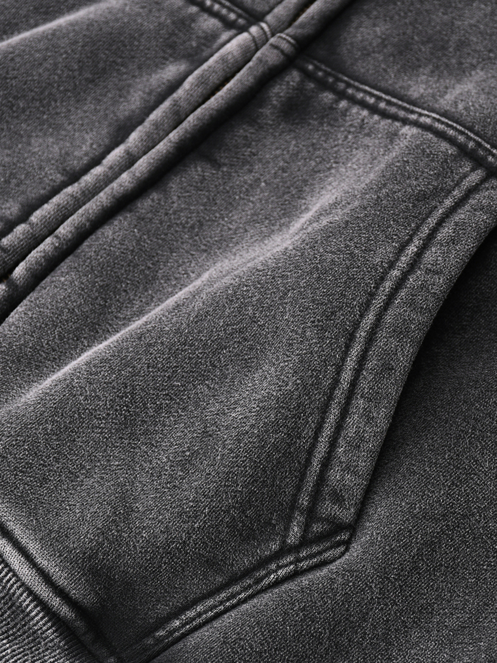 Washed Zip-Through Hoodie – Essential Streetwear | Tapstitch-8